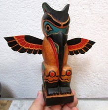 Tribal Totem Pole hand carved