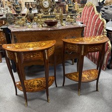 Pair Louis XV Demi Lune