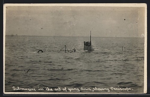 Postcard submarine the act - postcard,