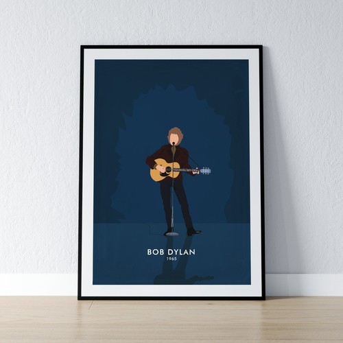 Bob dylan 1965 poster - poster, a3
