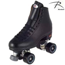 UK Men's 6/Women's 7 Riedell 111 Angel Artistic Quad Roller Skates Black