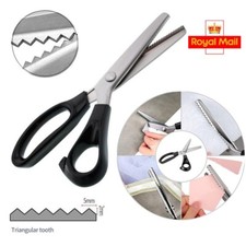 Zig Zag Sewing Scissor Dressmaking Tailor Handicraft Fabric Pinking Shears Cut