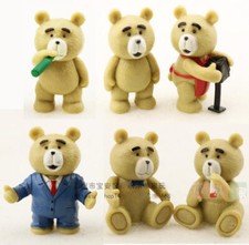 6pcs set cute - ted, bear