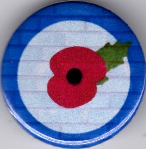 Target pin badge - button, 25mm