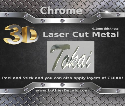 Tokai guitar decal metal - tokai, 3d