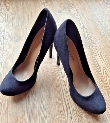 New look black - court, heels