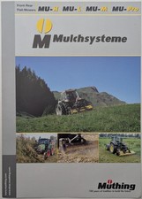 Original Muthing Mulchsysteme Front & Rear Flail Mowers Brochure, MU-H, -L, -M