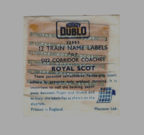 Hornby dublo royal - hornby, packet