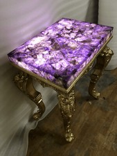 Amethyst Agate Coffee Console