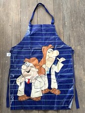 Vintage Tetley Tea Folk Apron Blue PVC Wipe Clean