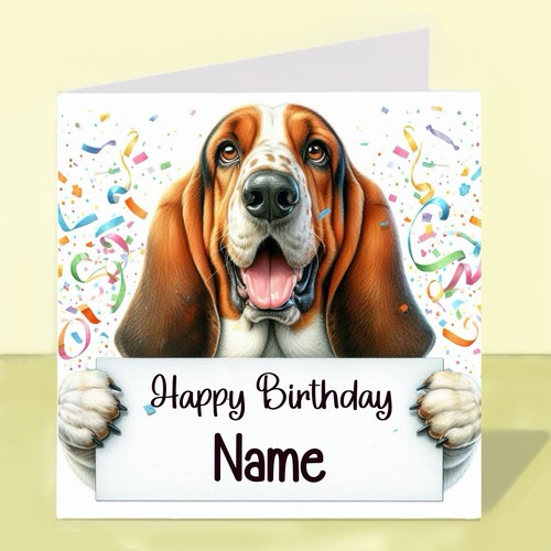 Personalised basset hound - personalised, dog