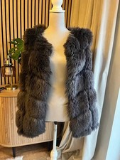 Missguided Grey Faux Fur Gilet