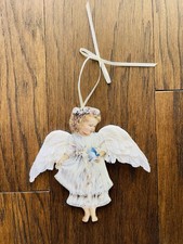 Bradford HEAVEN'S LITTLE ANGEL Ornament Gentle Guardian by Dona Gelsinger Flower