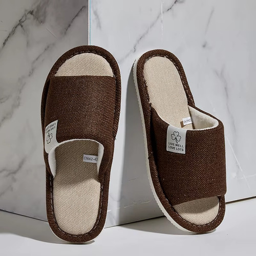 Men linen slippers - men's,