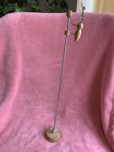 Vintage wooden woodpecker - wooden,