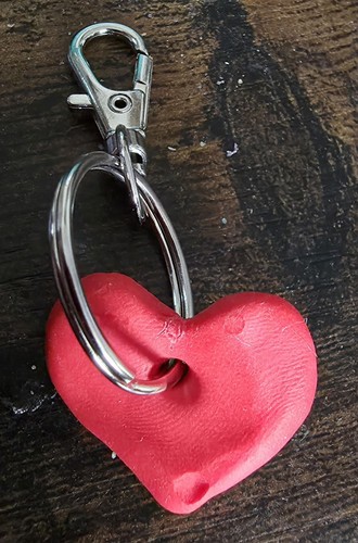 Handmade red fimo heart - handmade,