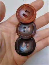 Wooden Buttons 30mm. 3 Types