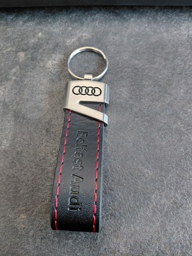 Audi dealer leather key - key, ring