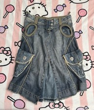 Miss Sixty funky denim skirt size small Uk 8