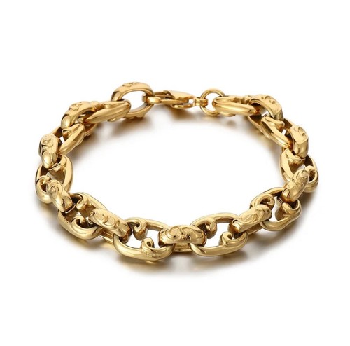 Heavy belcher bracelet 9ct - heavy,
