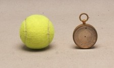 Antique 1890s Aneroid Pocket Barometer Thermometer