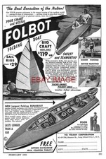 1953 Advert for FOLBOT Seaworthy Folding Boats Vintage Original Print Ad 735L