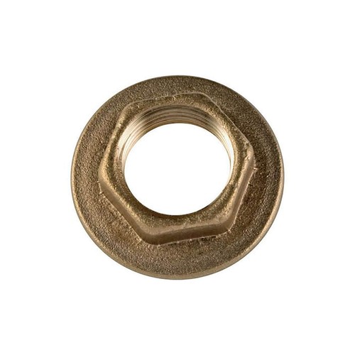 Brass back nut 13mm - brass, for
