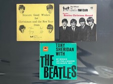 THE BEATLES 63 & 64 FAN CLUB FLEXI CHRISTMAS & TONY SHERIDAN & THE BEATLES 7”