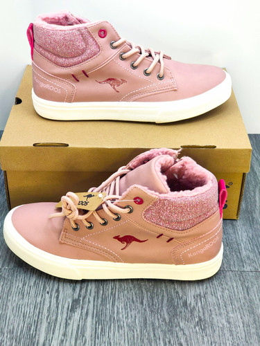 Kangaroos pink mid top - top, faux