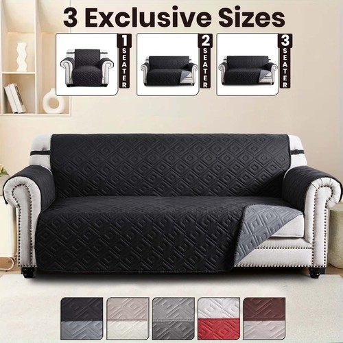 Quilted sofa cover - quilted, reversible