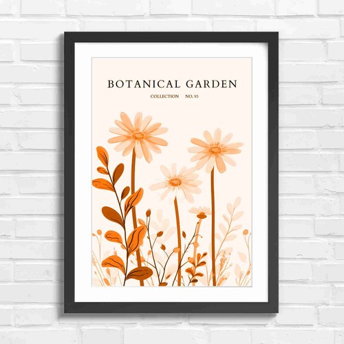 Pastel botanical daisy - daisy, floral