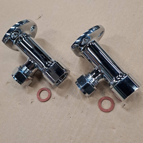 Pair 15mm polished - pair, 1/2"