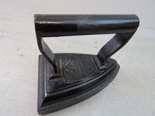 Antique Vintage Cast Iron Flat Clothes Iron by Salter - Silvester's Patent No 6
