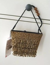  ZARA GOLD BEADED MINI BUCKET
