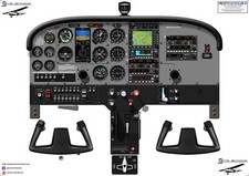 Cessna 172 Cockpit Poster -
