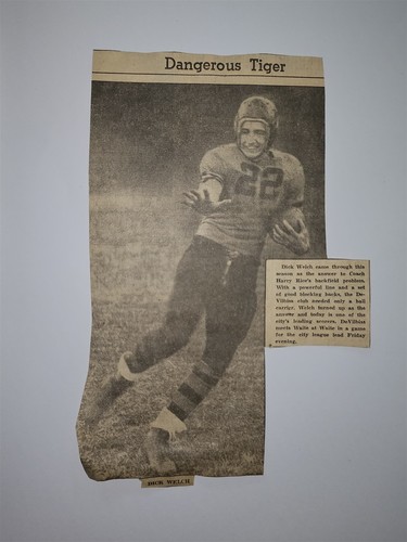 Dick welch football devilbliss - welch,