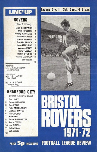 1971 1972 bristol rovers - ,