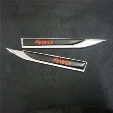 1 Pair of 4WD Red New Metal