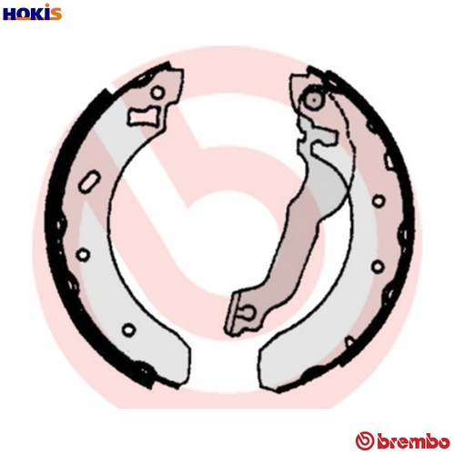 Brake shoe set 521 - 521, for
