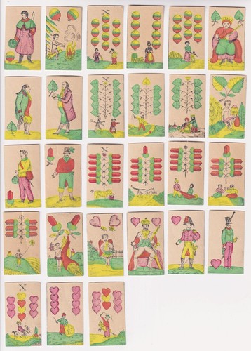 Miniature playing cards