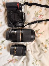 Nikon D7000 Digital SLR Camera Body Black incl lenses, bag and charger.