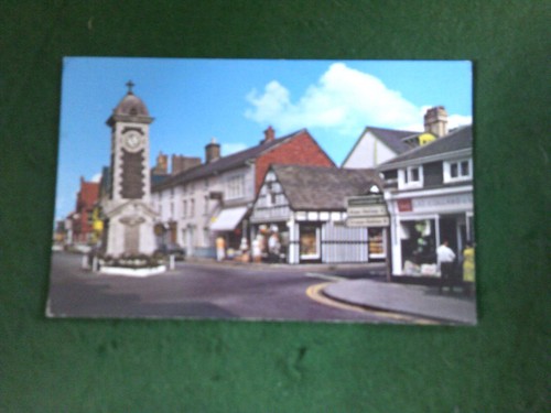 Rhayader wales street scene - rhayader,