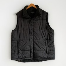 Peter Storm Men's Black Gilet Size XL Padded Quilted Zipped