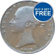 Farthing victoria young head - victoria,