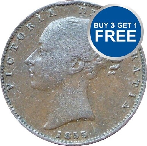 Farthing victoria young head - farthing,