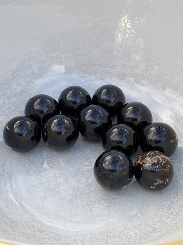 Indonesian blue amber ball - blue,