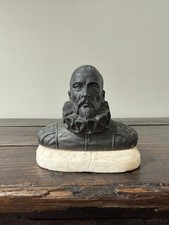 Antique Spelter Bust Of Miguel