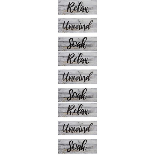 Wooden bathroom wall signs - wooden,