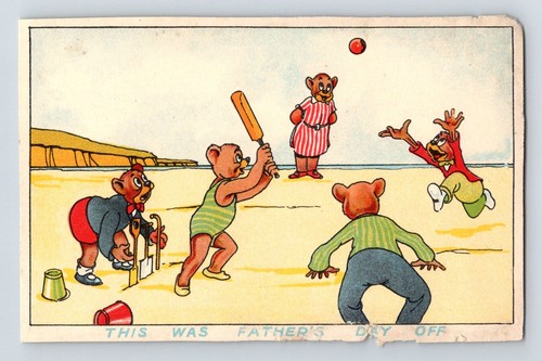 Children teddy bear postcard - teddy,
