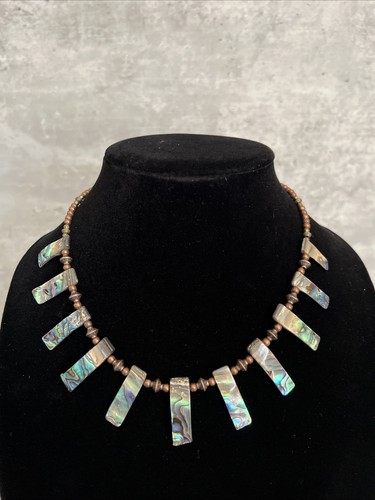 Vtg statement handmade abalone - vtg,